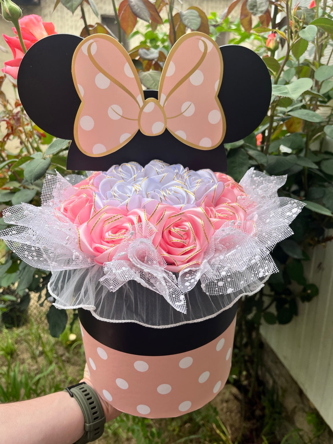Minnie Glamour Rosenbox 🎀🌸